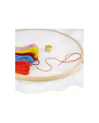 HOBİCİLER 14 cm Etamin Ahşap Kasnak Düş Kapanı Vidalı Ahşap Kasnak Nakış Makrome Kasnak 1 adet