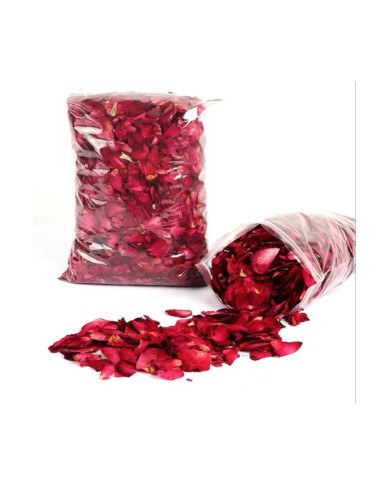 HOBİCİLER Kurutulmuş Gül Yaprakları Spa Ve Banyo İçin Yemek Masası Süsü 50 GR