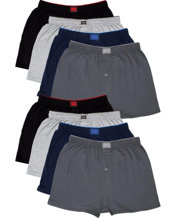 HOBİCİLER Tutku 6 Adet Tutku Erkek Penye Havlu Bel Boxer Karışık Renk