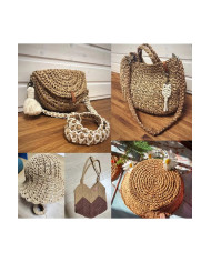 HOBİCİLER BEYAZ Rafya İp Şapka Çanta Kağıt Ambalaj İpi 100 gr 100 m Raffia Natural Kağıt İp