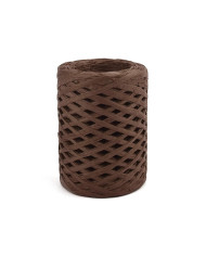 HOBİCİLER KOYU KAHVE Rafya İp Şapka Çanta Kağıt Ambalaj İpi 100 gr 100 m Raffia Natural Kağıt İp
