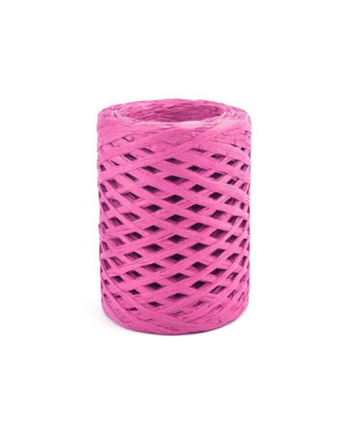 HOBİCİLER PEMBE Rafya İp Şapka Çanta Kağıt Ambalaj İpi 100 gr 100 m Raffia Natural Kağıt İp