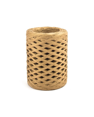 HOBİCİLER SÜTLÜ KAHVE Rafya İp Şapka Çanta Kağıt Ambalaj İpi 100 gr 100 m Raffia Natural Kağıt İp