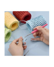 HOBİCİLER SİYAH Rafya İp Şapka Çanta Kağıt Ambalaj İpi 100 gr 100 m Raffia Natural Kağıt İp
