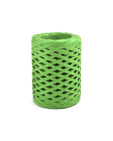 HOBİCİLER YEŞİL Rafya İp Şapka Çanta Kağıt Ambalaj İpi 100 gr 100 m Raffia Natural Kağıt İp
