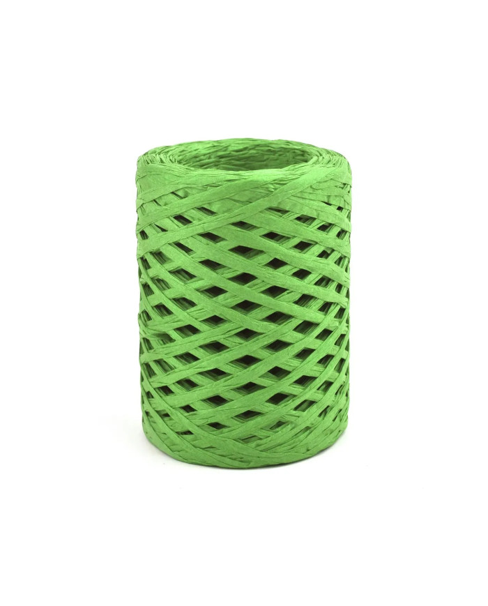 HOBİCİLER YEŞİL Rafya İp Şapka Çanta Kağıt Ambalaj İpi 100 gr 100 m Raffia Natural Kağıt İp