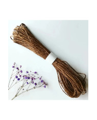 HOBİCİLER KAHVERENGİ 200-250 gr Arası El Örgü İpi Kağıt İp Çanta İpi Paket Süsleme Kraft İpi