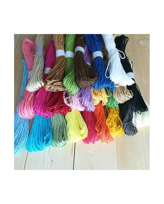 HOBİCİLER PEMBE 200-250 gr Arası El Örgü İpi Kağıt İp Çanta İpi Paket Süsleme Kraft İpi