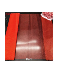 HOBİCİLER Kırmızı Kristal Tül Gelin Damat Bohça Tülü Parti Süsleme Tülü Bohça Süsü Paket Süsü 1x3 Metre
