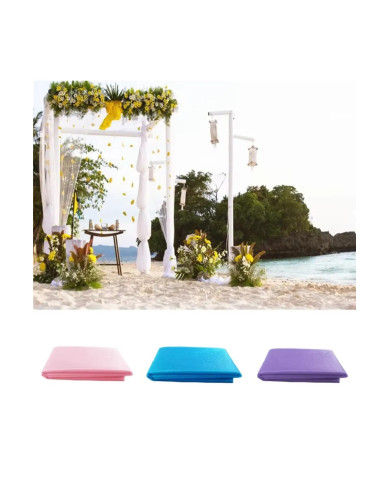 HOBİCİLER Siyah Kristal Tül Gelin Damat Bohça Tülü Parti Süsleme Tülü Bohça Süsü Paket Süsü 1x3 Metre