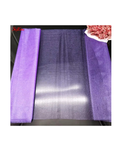 HOBİCİLER Mor Kristal Tül Gelin Damat Bohça Tülü Parti Süsleme Tülü Bohça Süsü Paket Süsü 1x3 Metre