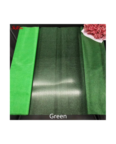 HOBİCİLER Yeşil Kristal Tül Gelin Damat Bohça Tülü Parti Süsleme Tülü Bohça Süsü Paket Süsü 1x3 Metre