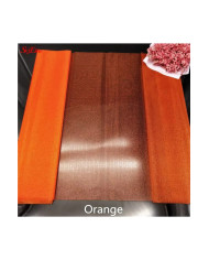 HOBİCİLER Turuncu Kristal Tül Gelin Damat Bohça Tülü Parti Süsleme Tülü Bohça Süsü Paket Süsü 1x3 Metre