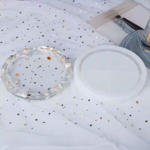 Epoksi Silikon Kalıp Büyük Boy Yuvarlak Köşeli Küllük Kalıbı 19X19 CM