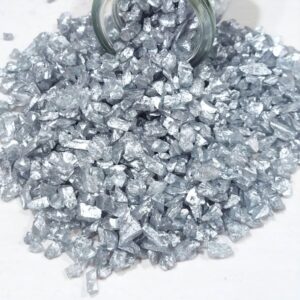 Epoksi Reçine İçin Gümüş Cam Kırığı 4-8 MM Aralığında