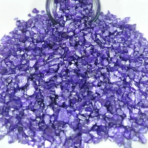 Epoksi Reçine İçin Mor Cam Kırığı 4-8 MM Aralığında