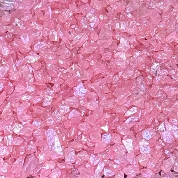 Epoksi Reçine İçin Pembe Cam Kırığı 4-8 MM Aralığında