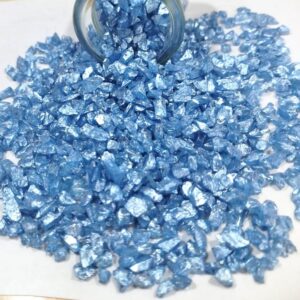 Epoksi Reçine İçin Turkuaz Cam Kırığı 4-8 MM Aralığında