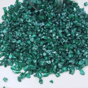 Epoksi Reçine İçin Yeşil Cam Kırığı 4-8 MM Aralığında